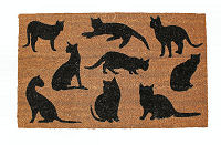 COIR MAT RECT　CATS（45×75cm）