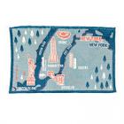Travel Blanket　NYC Map