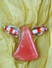RED AFRICAN GLASS ネックレス 【在庫1】
